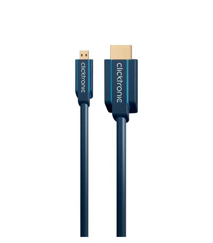 cablu profesional 2m micro hdmi hdmi ultra hd 4k 60hz cu ethernet ofc awg32 aurit clicktronic 2