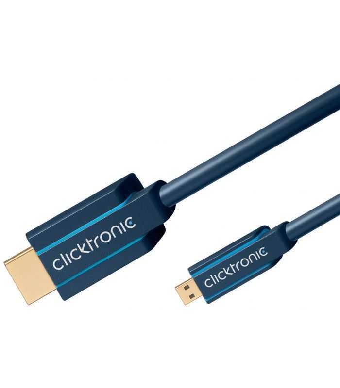 cablu profesional 2m micro hdmi hdmi ultra hd 4k 60hz cu ethernet ofc awg32 aurit clicktronic 3