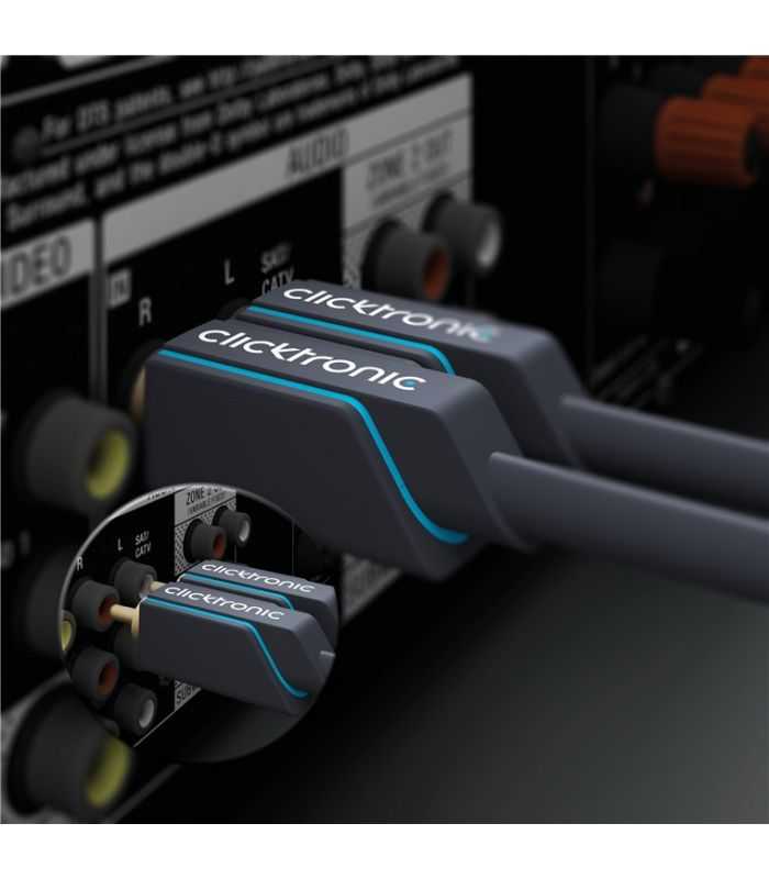 Cablu Profesional 2x Rca 2x Rca 15m Ofc Cupru Dublu Ecaranat Aurit Clicktronic 70385