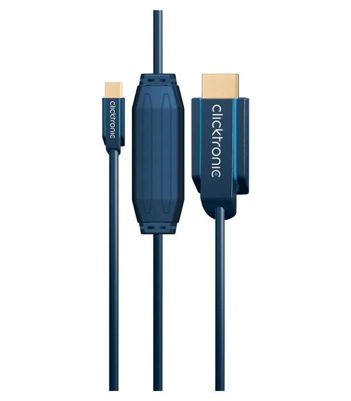 cablu profesional 3m mini displayport hdmi 1920x1200p apple macbook pro air ofc cupru awg32 clicktronic 4