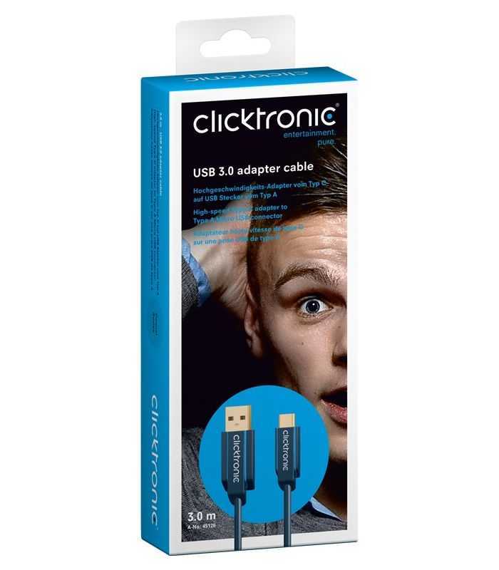 cablu profesional 3m usb type c usb 30 45w superspeed 5gbit s ofc cupru aurit clicktronic 1
