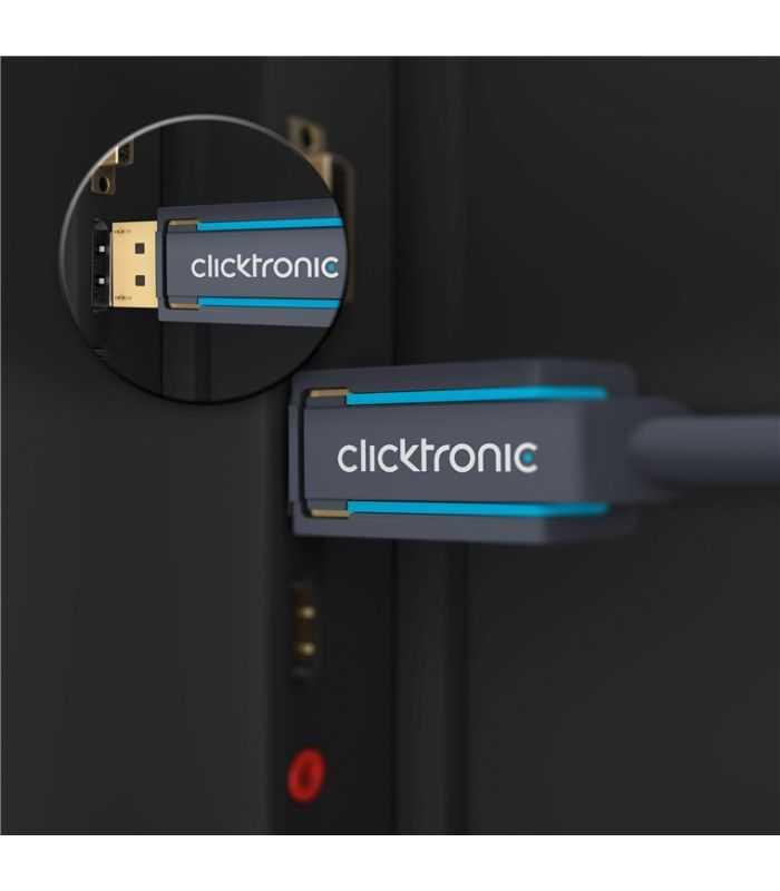 Cablu Profesional Displayport Displayport 20m V12a 4k 60hz 216gbit S Awg24 Ofc Clicktronic 70717