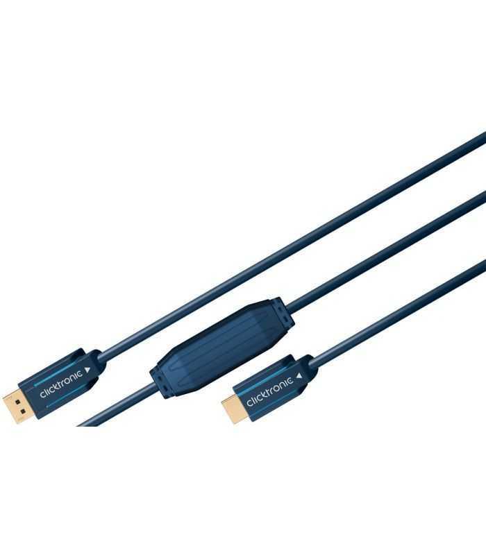 cablu profesional displayport hdmi 1m full hd 1920x1200p awg30 clicktronic 3