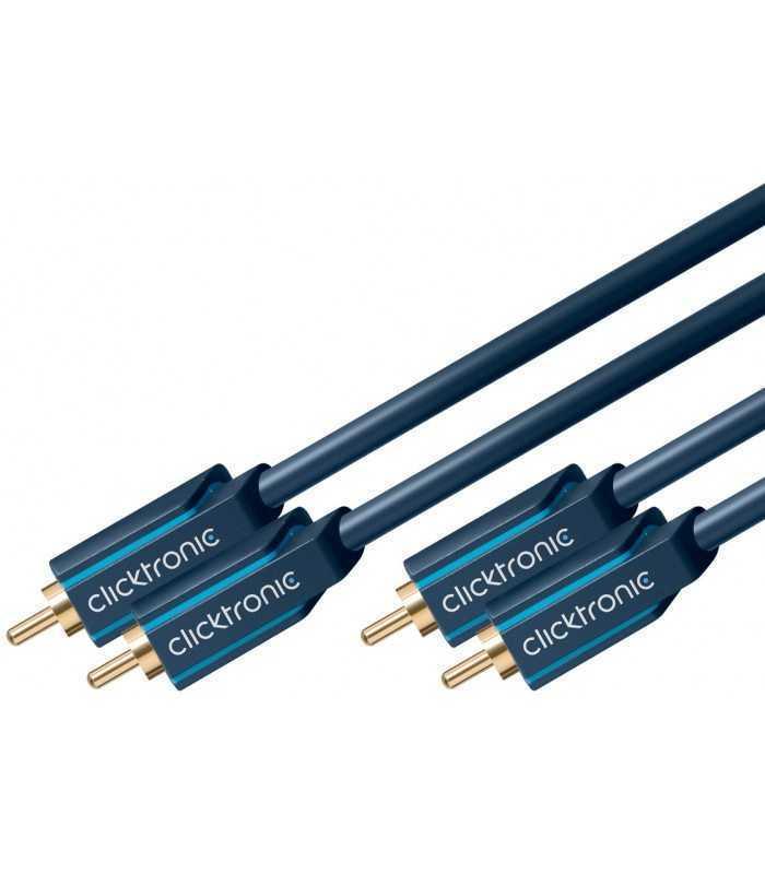 cablu profesional rca mufa x2 din ambele parti 05m ofc placare aurit clicktronic 70376 5