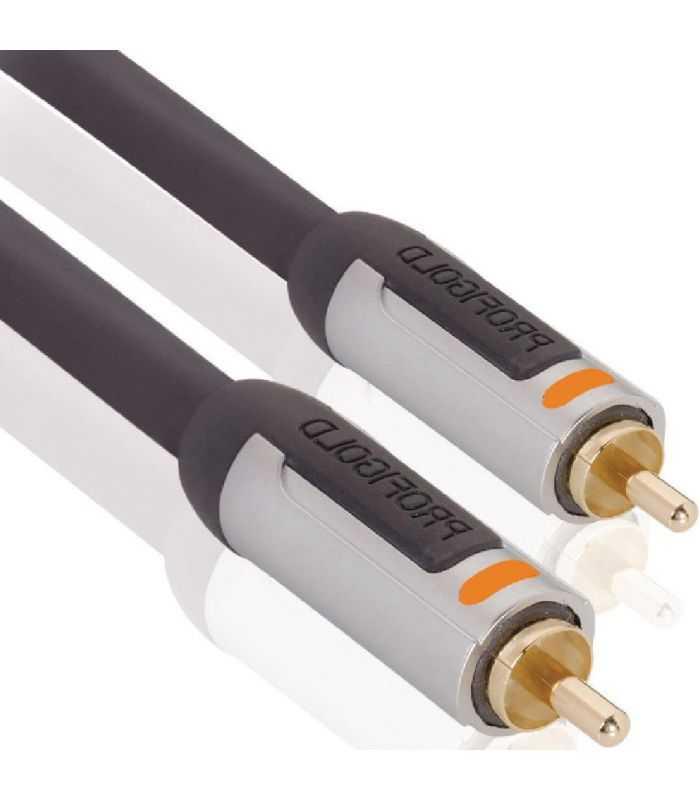 cablu profesional rca tata rca tata 2m profigold 1