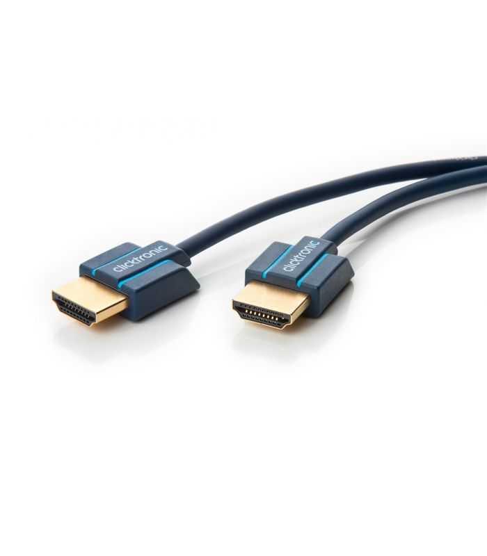 Cablu Profesional ultra-slim 4mm HDMI 2m tata-tata ARC Ultra HD 4K 60Hz cu Ethernet OFC AWG34 Clicktronic