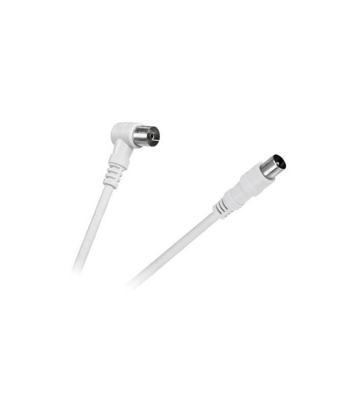 Cablu RF video 100Hz HDTV 90 alb 1.5m