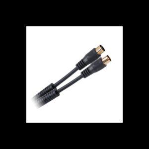 Cablu RF video negru cu mufe aurite 1.8m