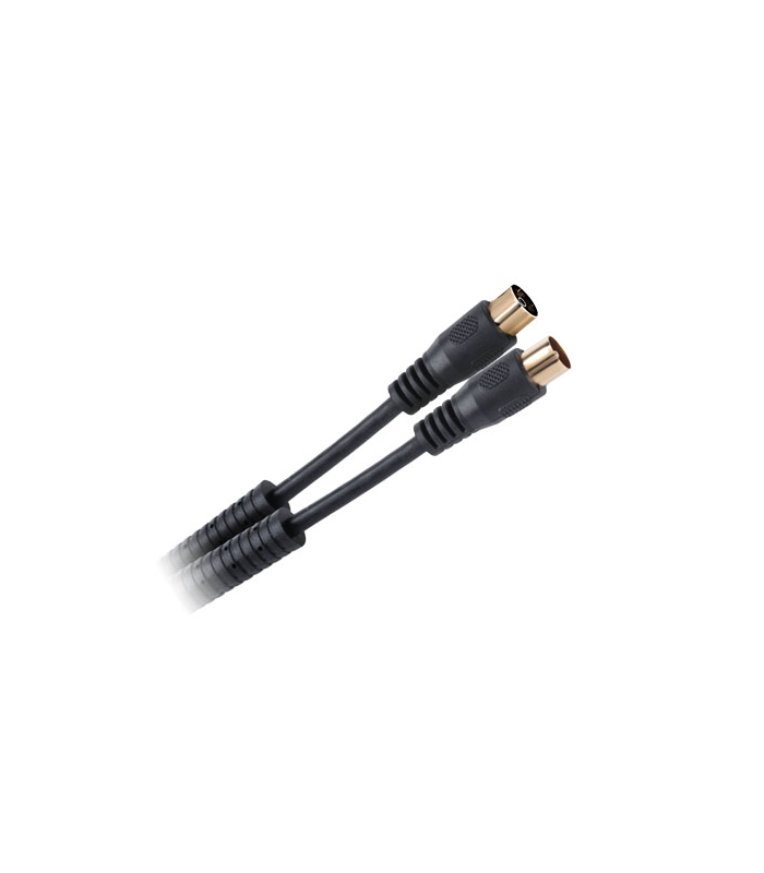 Cablu RF video negru cu mufe aurite 1.8m