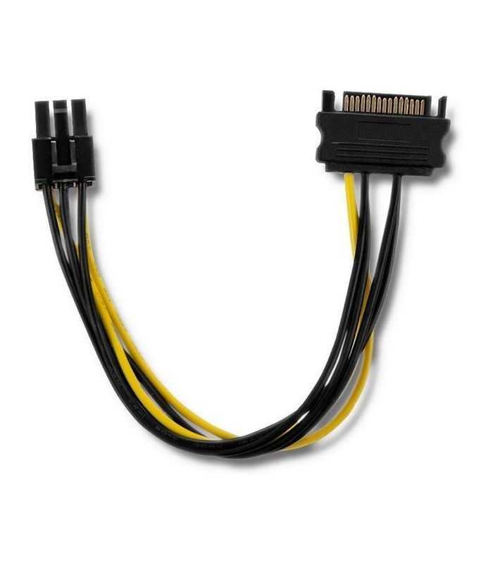 Cablu Sata Pcie 6pin Mama Sata 15pin Tata 015m Sata Iii Qoltec 53989