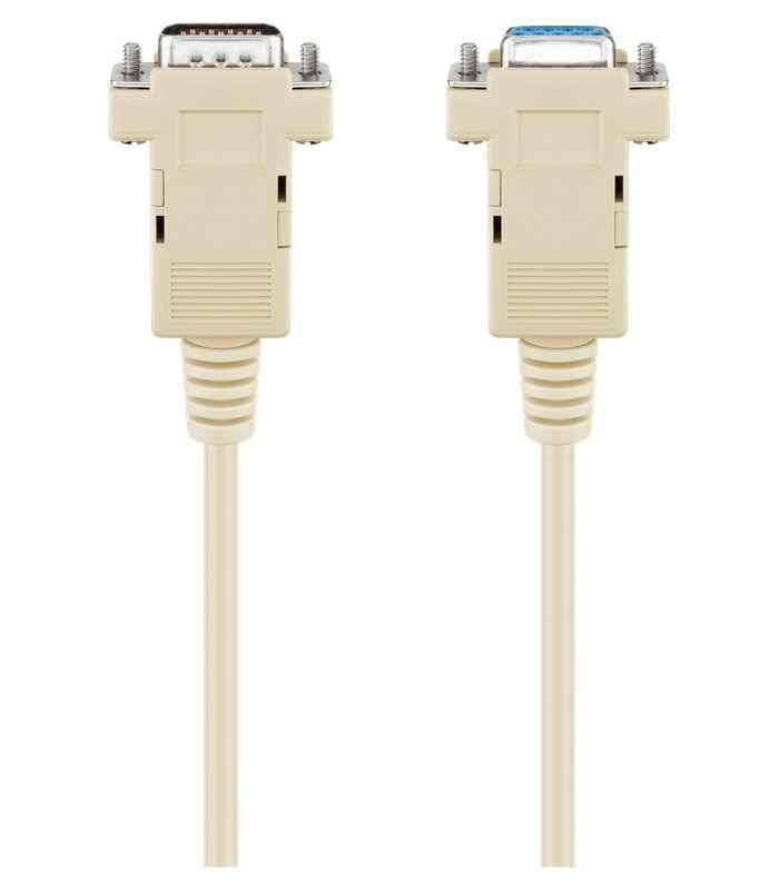 cablu serial rs232 db9 tata la db9 mama 2m 1 1 goobay 1