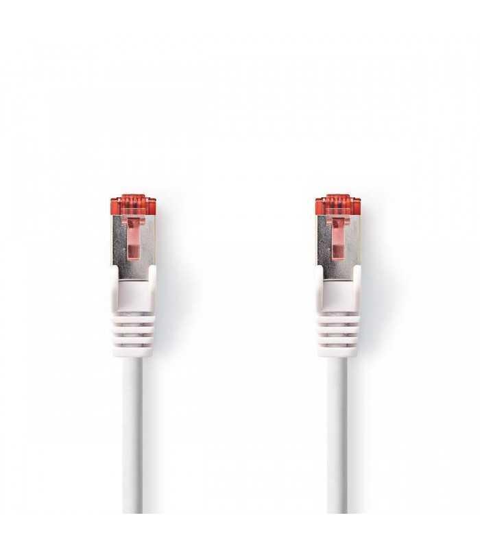 Cablu SFTP CAT6 7.5m RJ45 tata - RJ45 tata alb Nedis