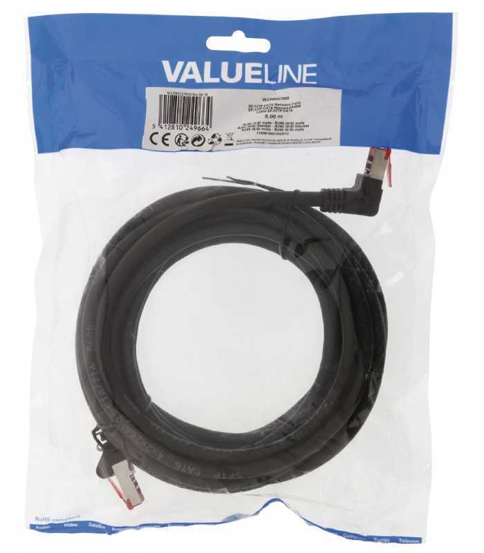 cablu sftp cat6 rj45 tata rj45 tata cupru 5m negru valueline 1
