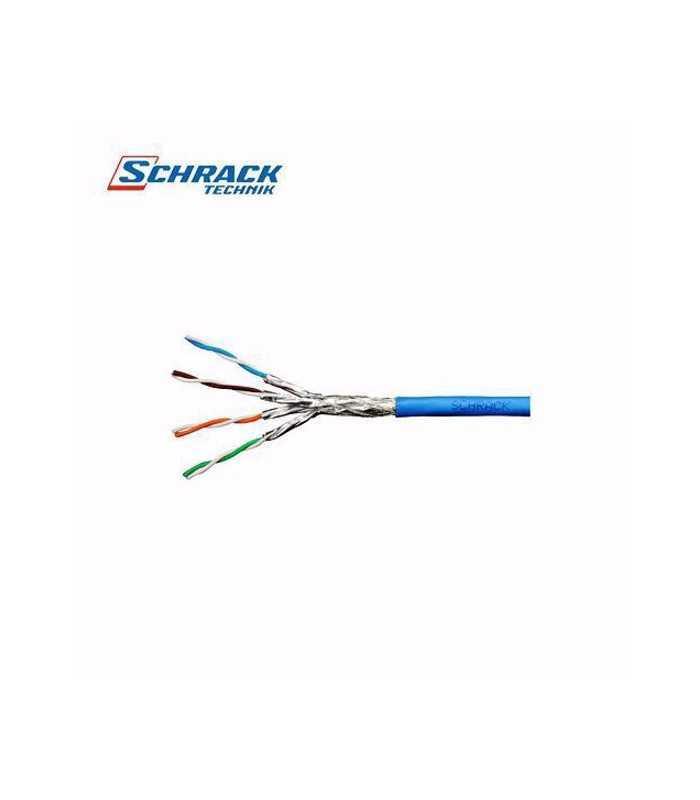 Cablu SFTP Cat7 8fire din cupru 4x2xAWG23/1 LSOH Schrack HSKP423HB5