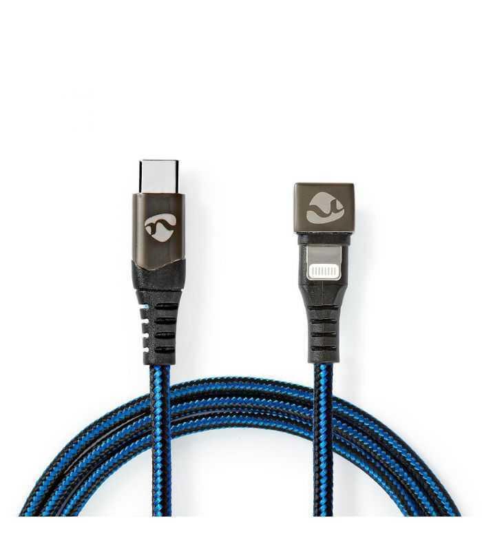 cablu sincronizare incarcare usb type c lightning 180 1m nedis 1