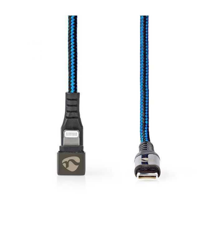 cablu sincronizare incarcare usb type c lightning 180 1m nedis 2