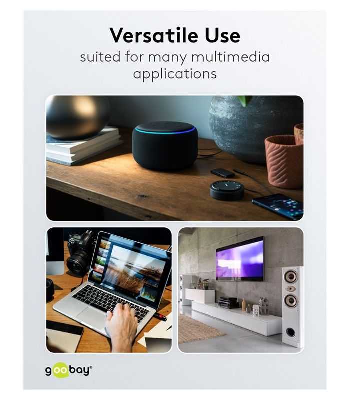 Cablu Stereo Premium Extrem De Flexibil Jack 35 Mm Tata 2x Rca Tata 05m Cablu Textil Negru Goobay Plus 65284