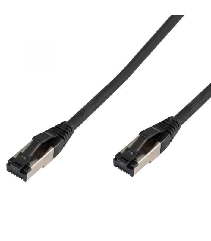 Cablu STP CAT8 Patchcord 2.5m RJ45-RJ45 negru max 40GB