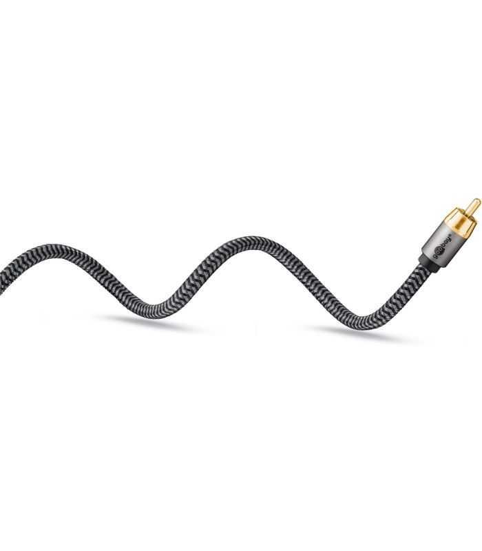 Cablu Subwoofer Premium Flexibil Rca Y 5m Rca Tata 2x Rca Tata Negru Goobay Plus 65302