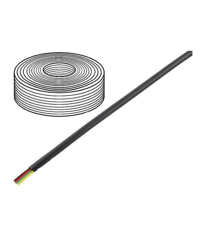 Cablu telefon 4 fire pentru telecomunicatii litat 4x28AWG negru -20/60C BQ CABLE