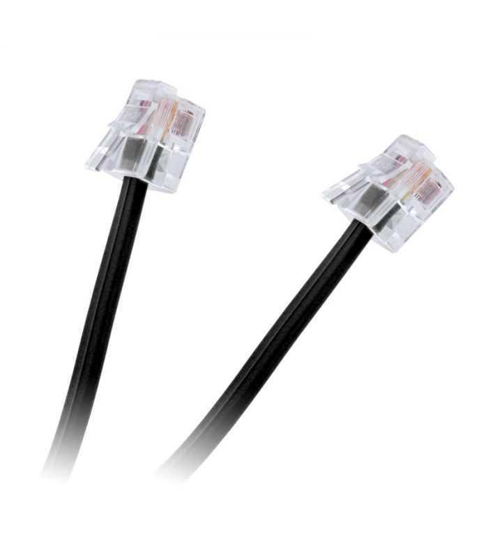 cablu telefon extensie negru 15m rj11 1