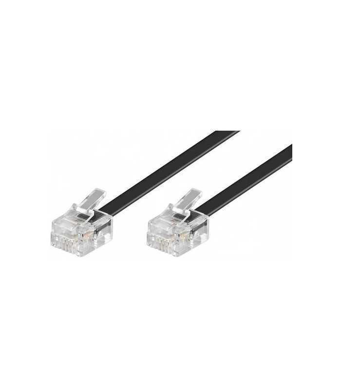 cablu telefon mufat rj11 6p4c 7 010 ccs negru 6m well 1