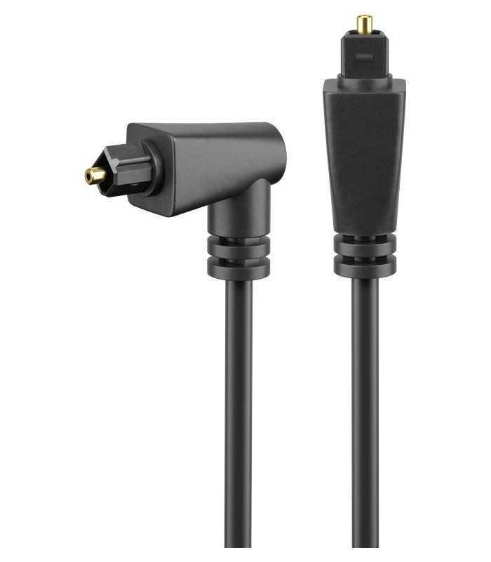 cablu toslink mufa toslink mufa in unghi 1m ext 4mm goobay 1