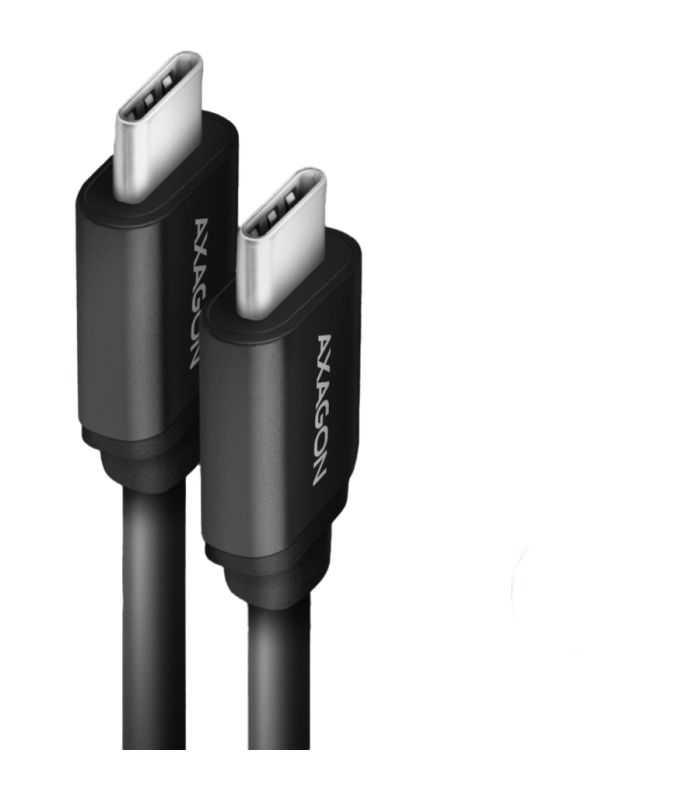 Cablu Twister Usb C La Usb C 06m Usb20 3a Aluminiu Negru Axagon Bucm Cm10tb