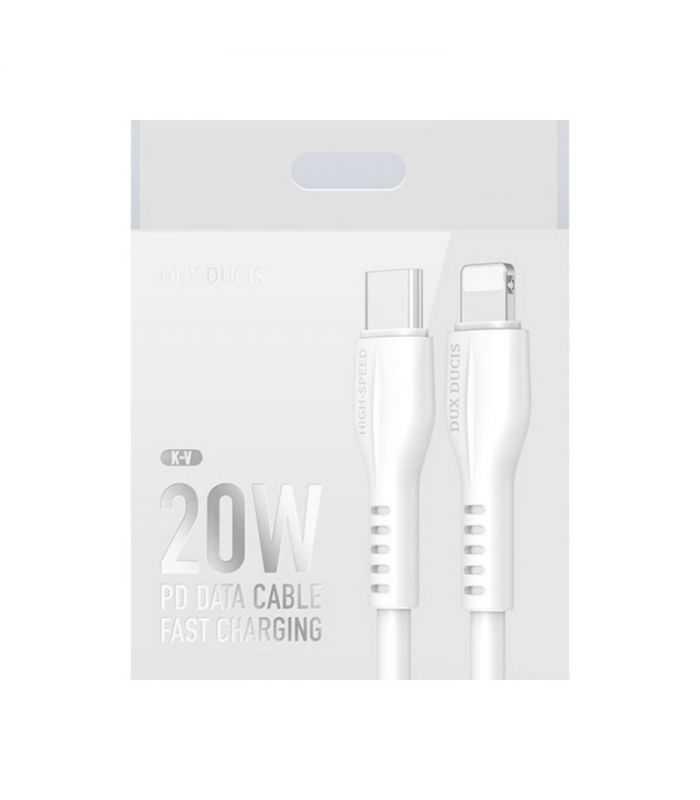 Cablu Type C Iphone Lightning 1m 3a 20w Alb Dux Ducis