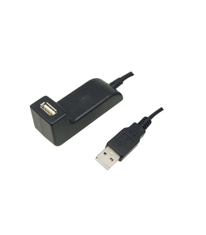 cablu usb 20 a soclu mama usb a mufa tata nichelat 15m negru logilink 1