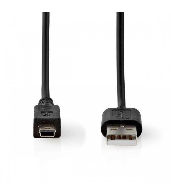 cablu usb 20 a tata mini 5 pini mini usb tata 2m negru nedis 1