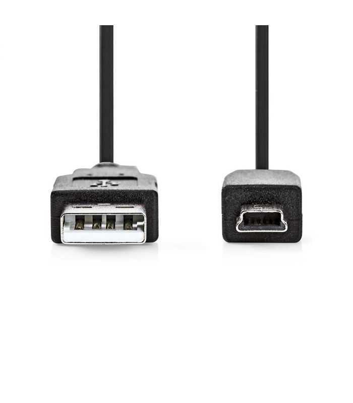 cablu usb 20 a tata mini usb 5 pini tata 5m negru nedis 1