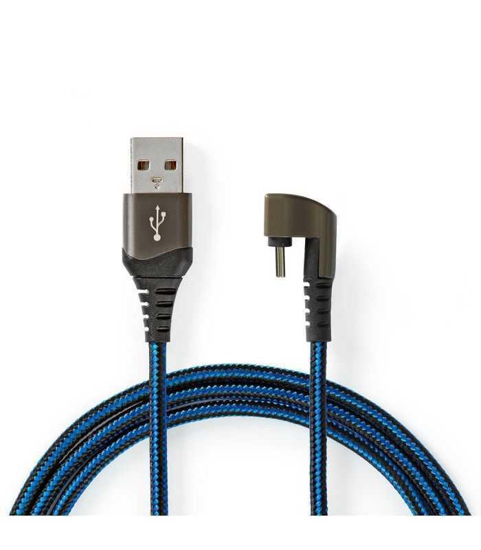 Cablu USB 2.0 A tata - USB Type C tata conector gaming 180 2m NEDIS