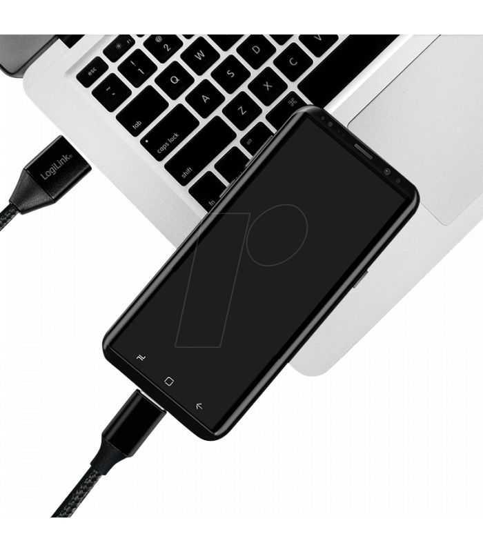 Cablu Usb 20 A Usb Type C 03m Negru Logilink Cu0139