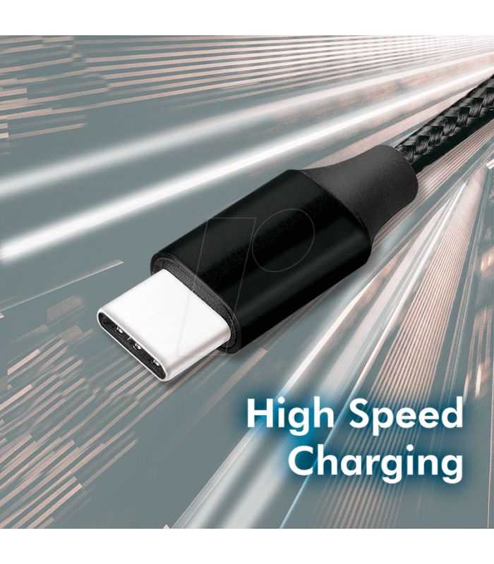 Cablu Usb 20 A Usb Type C 03m Negru Logilink Cu0139