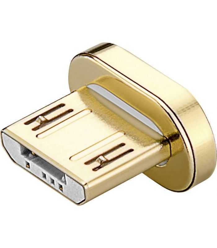 cablu usb 20 cu mufa magnetica micro usb 12m negru goobay 1