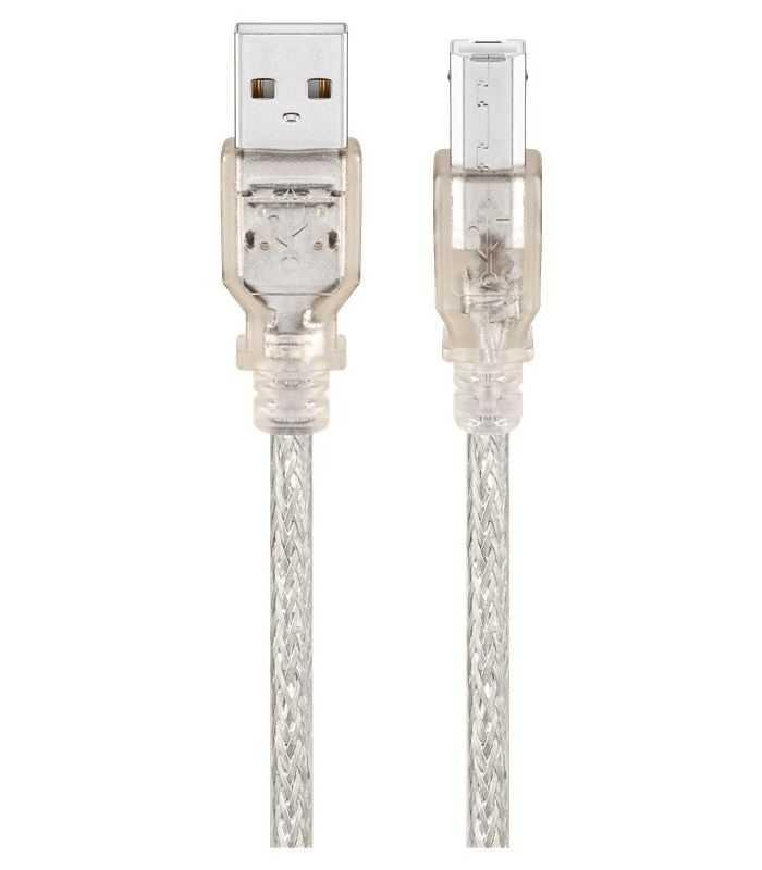 Cablu Usb 20 Hi Speed Tata A La Usb Tata Tip B Imprimanta 1m Cupru 048gbit S Transparent 68606 Goobay