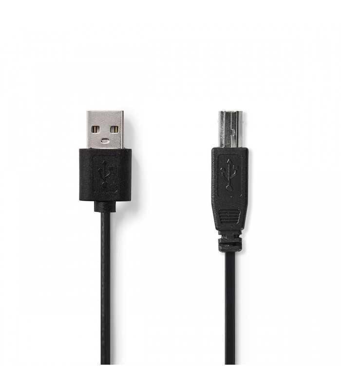 cablu usb 20 nedis usb a tata usb b tata 2m 1