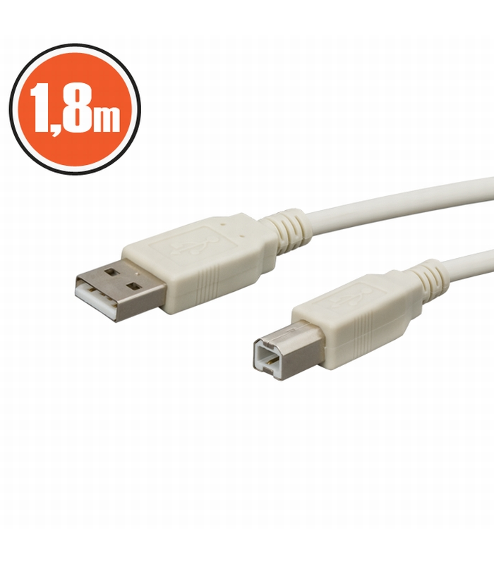 Cablu USB 2.0 tata A la tata B 1.8m