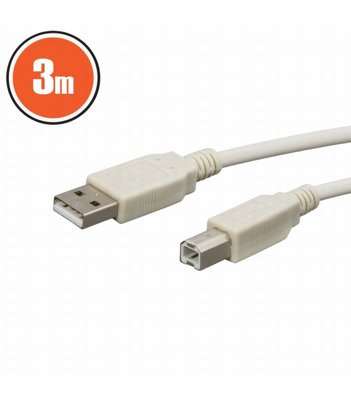 Cablu USB 2.0 tata A la tata B 3m