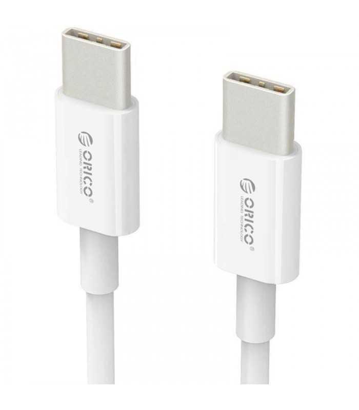 Cablu USB 2.0 USB Type C - USB Type C 2m Charging/Data Cablu alb Orico