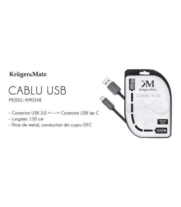 cablu usb 30 cu usb type c 1m profesional krugermatz 3