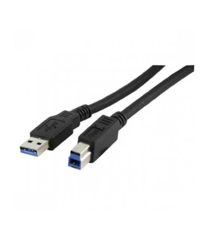 Cablu USB 3.0 USB A mufa - USB B mufa nichelat 1m negru 28AWG LOGILINK CU0023