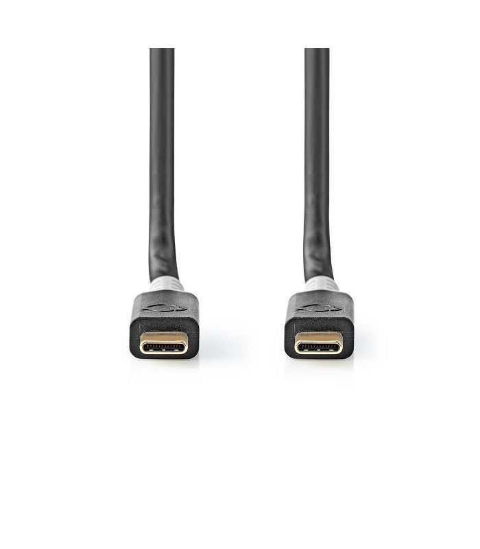 Cablu Usb 32 Gen 2x2 Type C Tata Tata 2m 100w 5a 20gbps Antracit Nedis