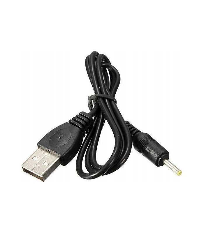 Cablu USB A mufa - DC 2.5/0.7 mufa drept negru 0.8m 5-50°C AKYGA AK-DC-02