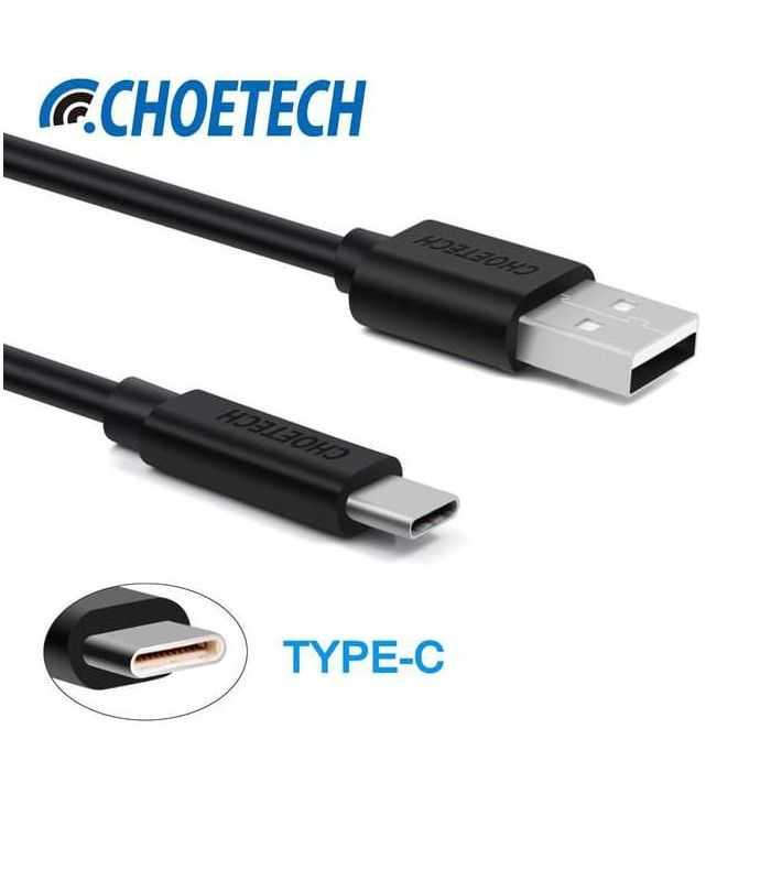 Cablu USB-A - USB TYPE C 3m 2.4A negru Choetech AC0004