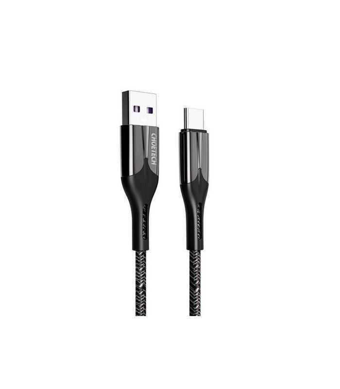 Cablu USB A - USB Type C 5A 25W 1.2m negru Choetech AC0013-BK