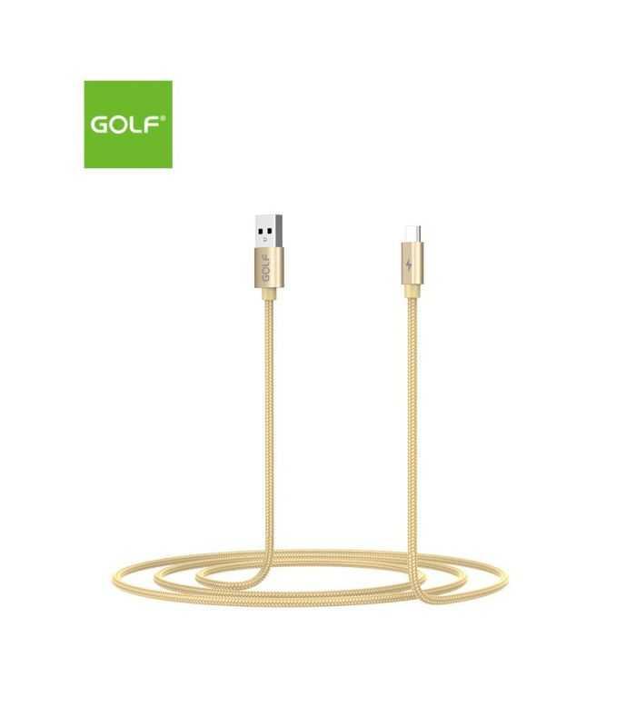 cablu usb la micro usb 1m golf data sync quick charge 5a auriu gc 76m 1