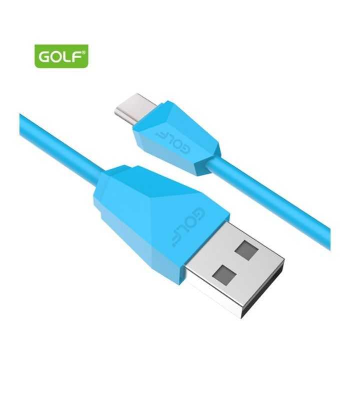 Cablu USB la USB Type C Golf Diamond Sync Cablu albastru 1m 2A GC-27t