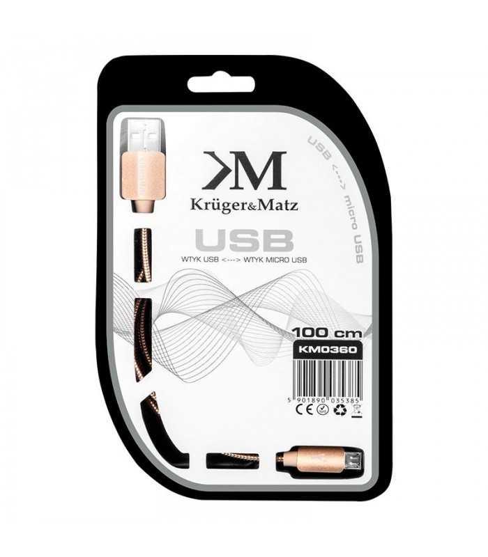 Cablu USB - micro USB 1m KRUGER&MATZ